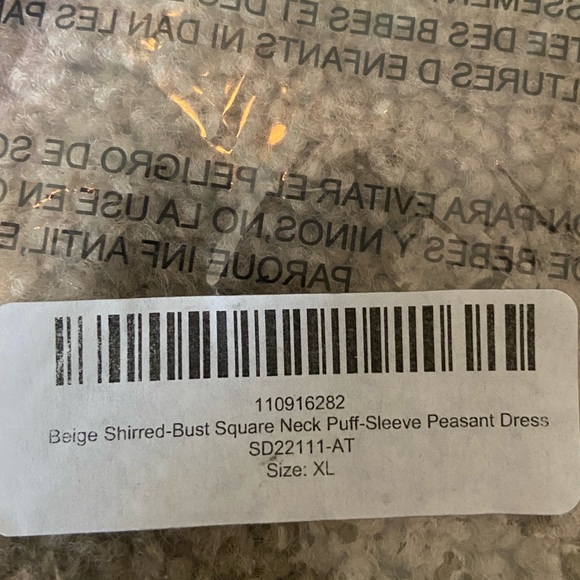 Swintager Beige Peasant Dress - Picture 9 of 12